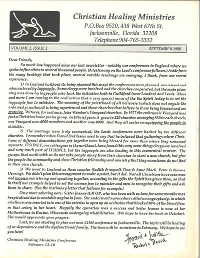 Healing Line Issue: September 1988 Cover Image