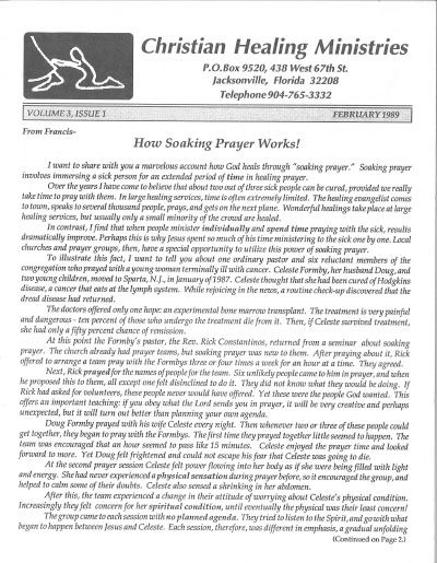 Healing Line Issue: February 1989 Cover Image
