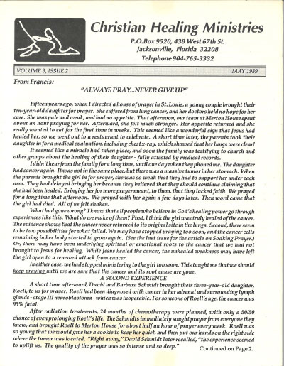 Healing Line Issue: May 1989 Cover Image