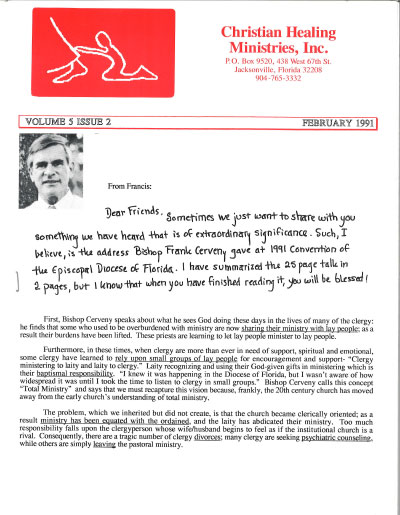 Healing Line Issue: February 1991 Cover Image