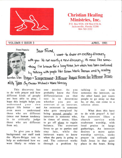 Healing Line Issue: April 1991 Cover Image