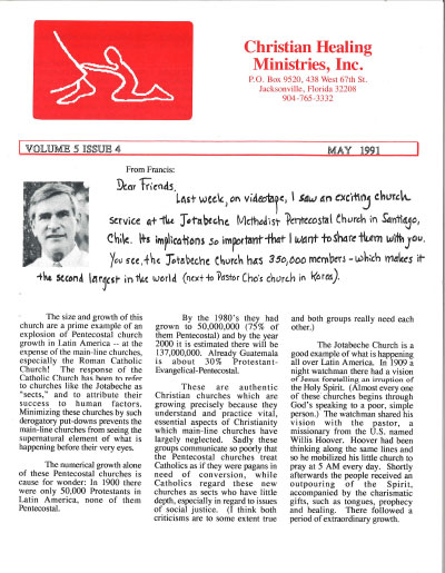 Healing Line Issue: May 1991 Cover Image