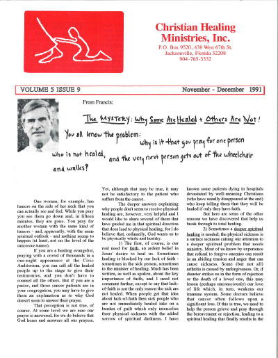 Healing Line Issue: Nov/Dec 1991 Cover Image