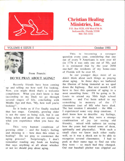 Healing Line Issue: October 1992 Cover Image