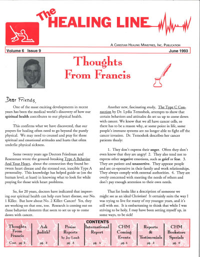 Healing Line Issue: June 1993 Cover Image