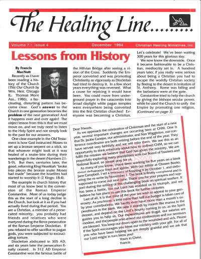 Healing Line Issue: December 1994 Cover Image