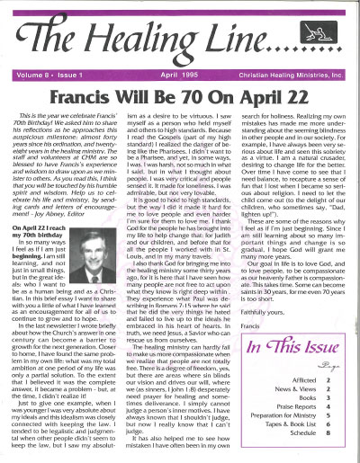 Healing Line Issue: April 1995 Cover Image