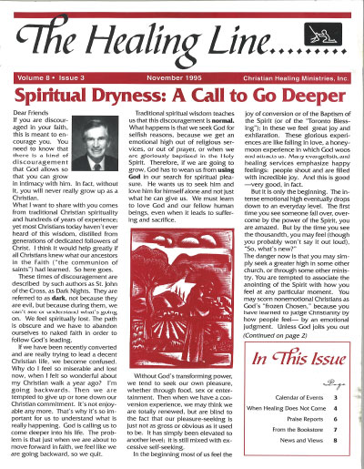 Healing Line Issue: November 1995 Cover Image