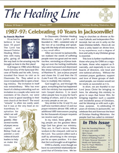 Healing Line Winter 1997 Cover Image