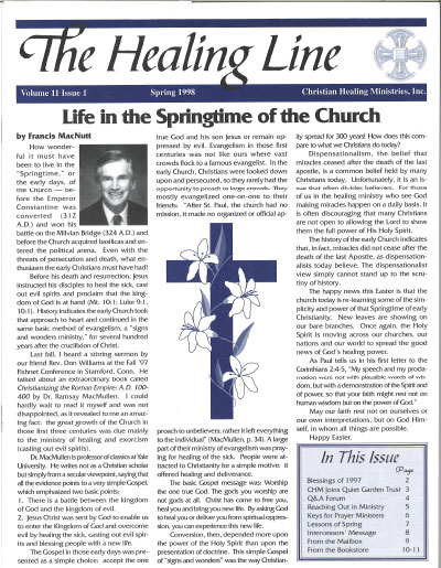 Healing Line Spring 1998 Cover Image