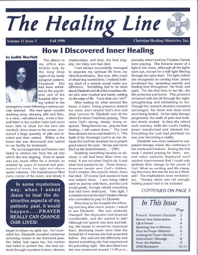 Healing Line Issue: Fall 1998 Cover Image