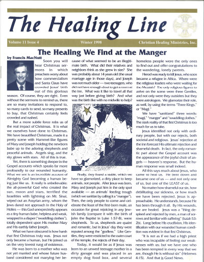 Healing Line Winter 1998 Cover Image