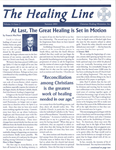 Healing Line Summer 2001 Cover Image