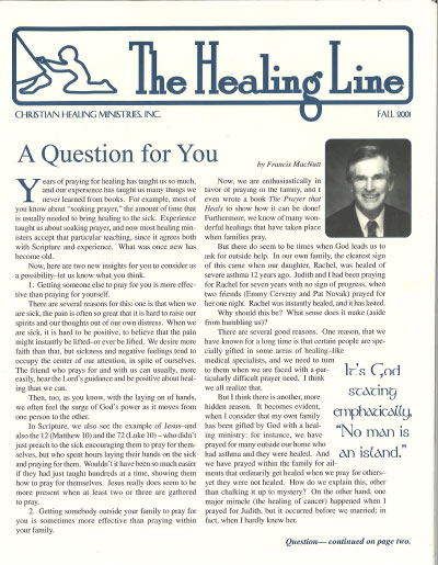 Healing Line Issue: Fall 2001 Cover Image